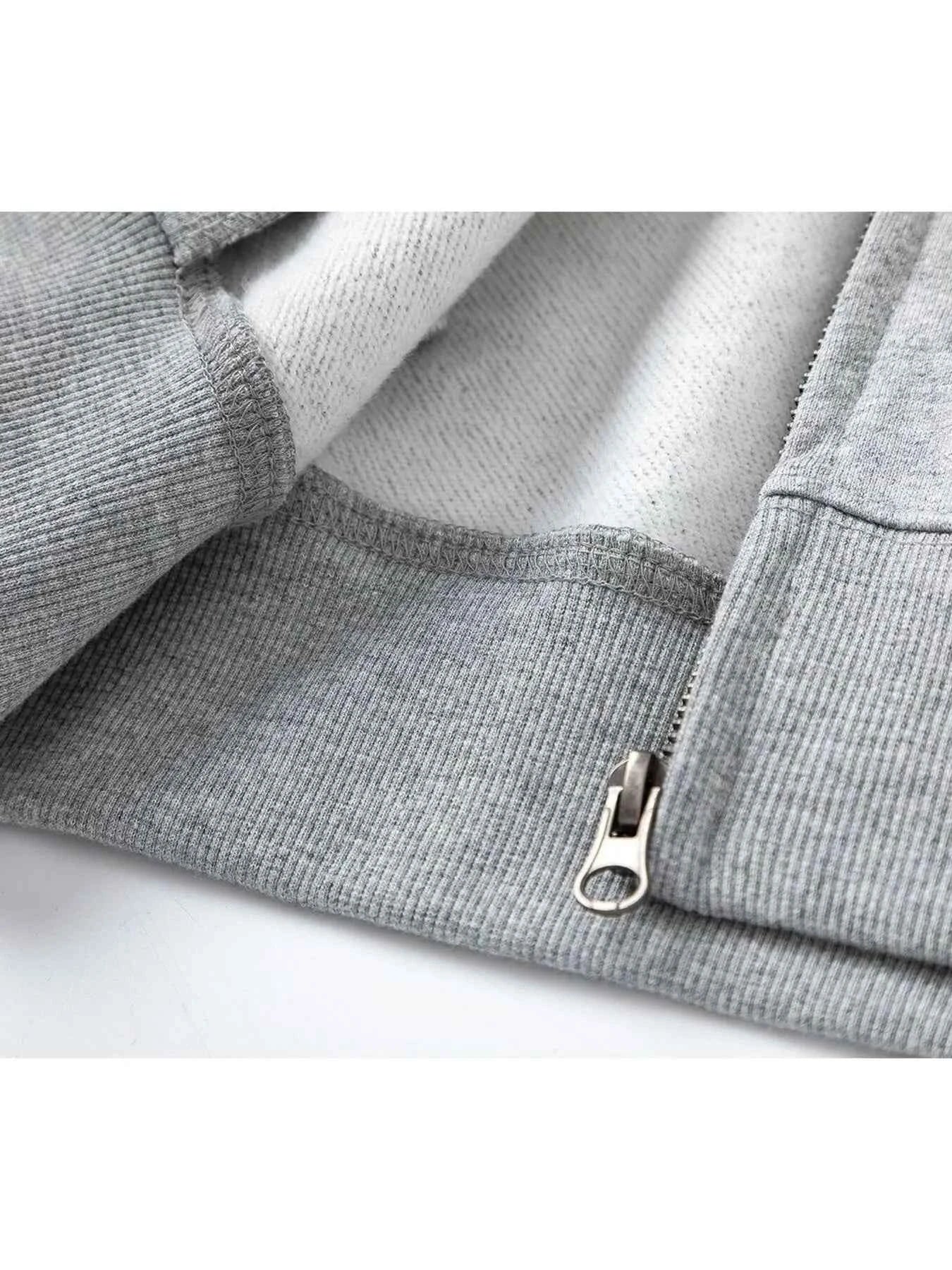Men's Fur-Trimmed Zip-Up Hoodie